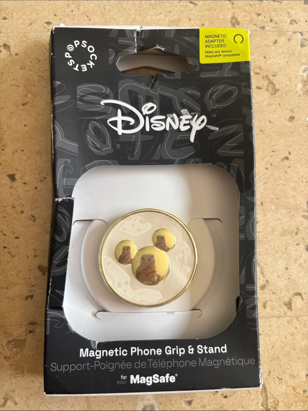Disney Gold and White Mickey Mouse Magnetic Phone Grip & Stand